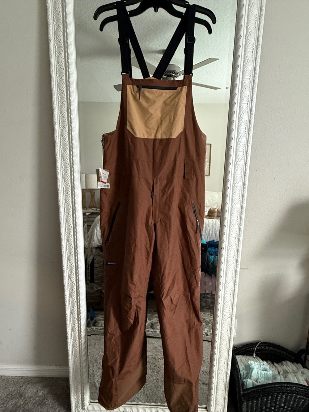 Patagonia Two-Tone Brown & Tan Bib Jumpsuit